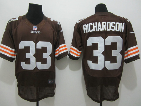 Cleveland Browns 33 Running Back Richardson Nike Brown NFL Elite Jerseys